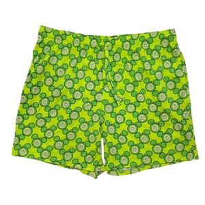 DISNEY Mickey Mouse Avocado Green Lounge Shorts Size XXL Mens Pockets Drawstring